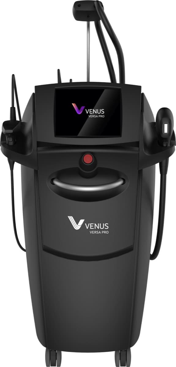 Black Venus Versa Pro treatment platform used for IPL and TriBella treatments at VenuX Skin Clinic